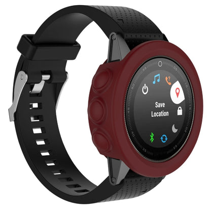 Solid Color Silicone Watch Protective Case for Garmin Fenix 5(Red) - Screen Protector by ENKAY | Online Shopping UK | buy2fix