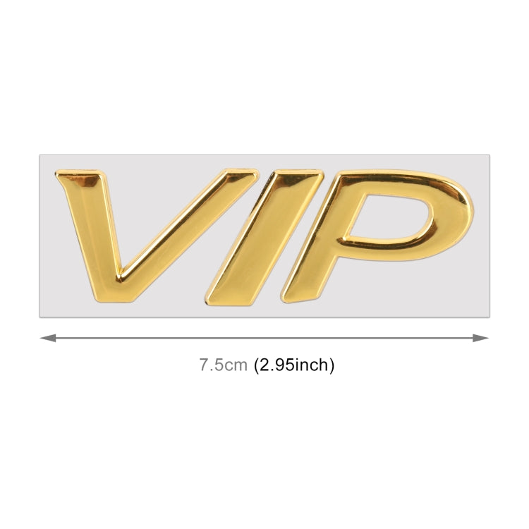 Car Split VIP Metal Personalized Decorative Stickers, Size: 7.5 x 3 x 0.5cm (Gold) - 3D Metal Sticker by buy2fix | Online Shopping UK | buy2fix