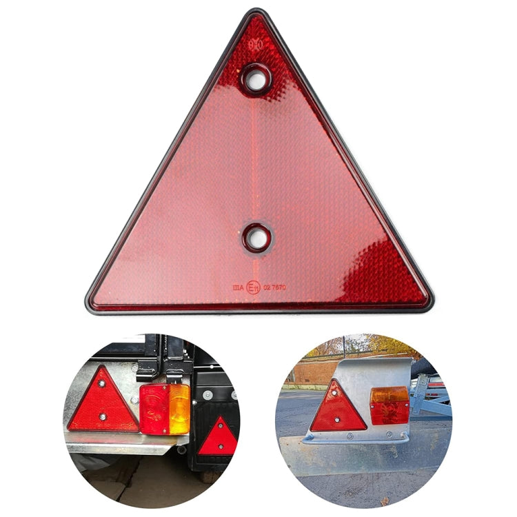 Trucks Trailers RV Triangular Red Reflector - Reflective Material by buy2fix | Online Shopping UK | buy2fix