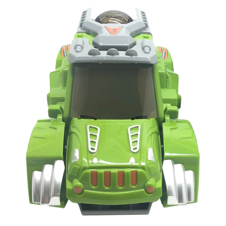 HG-882 Electric Dinosaur Deformation Car Toy Universal Light Music Toy (Green) - Music Toys by buy2fix | Online Shopping UK | buy2fix