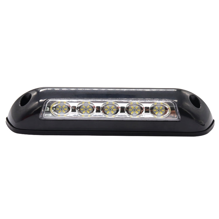 DC 12V 2.6W 6000K IP67 Marine RV Waterproof LED Stair Deck Dome Light Ceiling  Lamp, Black Shell and Rubber Base - Marine Accessories & Parts by buy2fix | Online Shopping UK | buy2fix