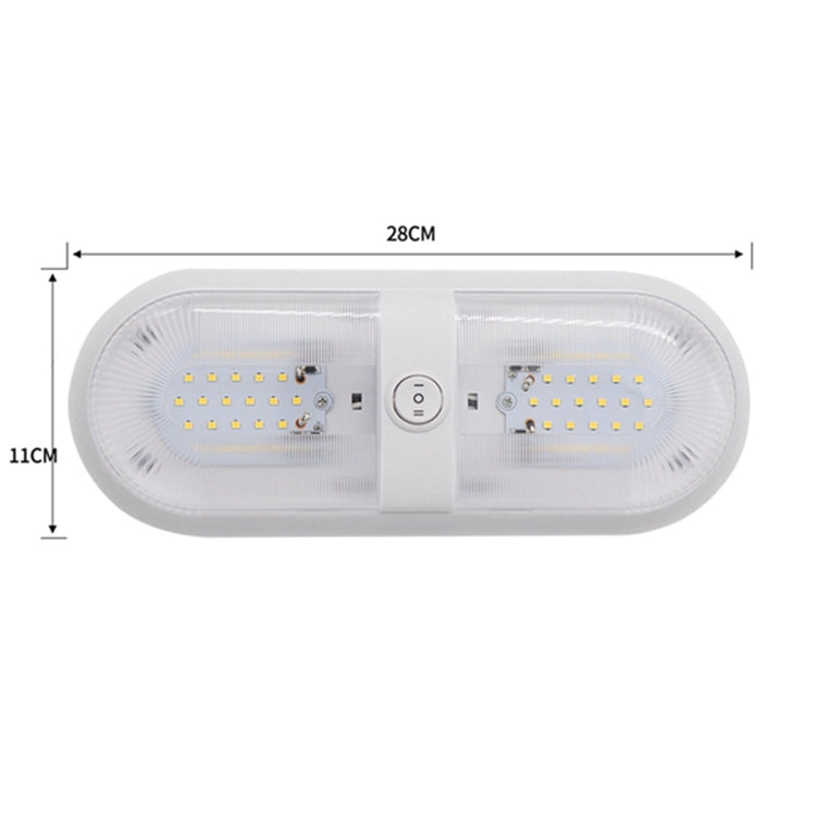 D4347 10-24V 6-7W 4000-4500K 560LM RV Yacht 48 PCS LED Lamps Dome Light Ceiling Lamp, with Independent Switch Control - Marine Accessories & Parts by buy2fix | Online Shopping UK | buy2fix