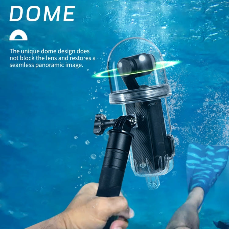 For DJI Osmo Pocket 3 STARTRC 45m / 147ft Underwater Waterproof Housing Diving Case (Transparent) - Case & Bags by STARTRC | Online Shopping UK | buy2fix