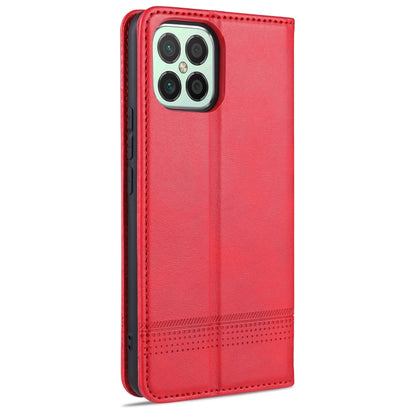 For Huawei Nova 8 SE AZNS Magnetic Calf Texture Horizontal Flip Leather Case with Card Slots & Holder & Wallet(Red) - Huawei Cases by AZNS | Online Shopping UK | buy2fix