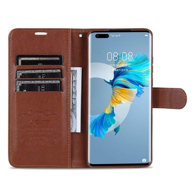 For Huawei Mate 40 Pro AZNS Sheepskin Texture Horizontal Flip Leather Case with Holder & Card Slots & Wallet(Red) - Huawei Cases by AZNS | Online Shopping UK | buy2fix