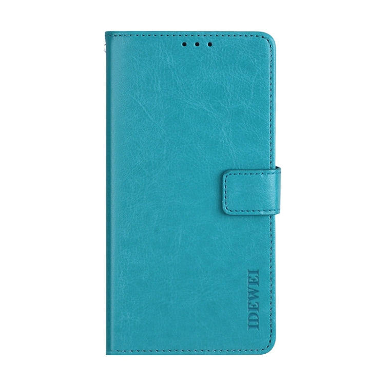 For Blackview A80S idewei Crazy Horse Texture Horizontal Flip Leather Case with Holder & Card Slots & Wallet(Sky Blue) - More Brand by idewei | Online Shopping UK | buy2fix