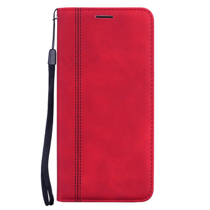 For Huawei P smart 2021 Frosted Business Magnetic Horizontal Flip PU Leather Case with Holder & Card Slot & Lanyard(Red) - Huawei Cases by AutSpace | Online Shopping UK | buy2fix