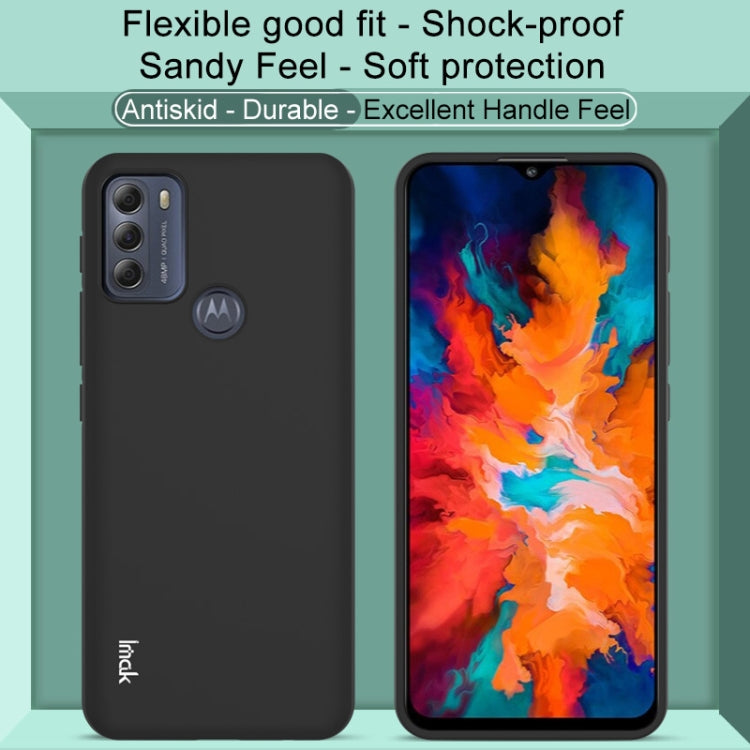 For Motorola Moto G50 IMAK UC-3 Series Shockproof Frosted TPU Protective Case(Black) - Motorola Cases by imak | Online Shopping UK | buy2fix