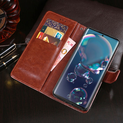 For Sharp Aquos R6 idewei Crazy Horse Texture Horizontal Flip Leather Case with Holder & Card Slots & Wallet(Black) - More Brand by idewei | Online Shopping UK | buy2fix