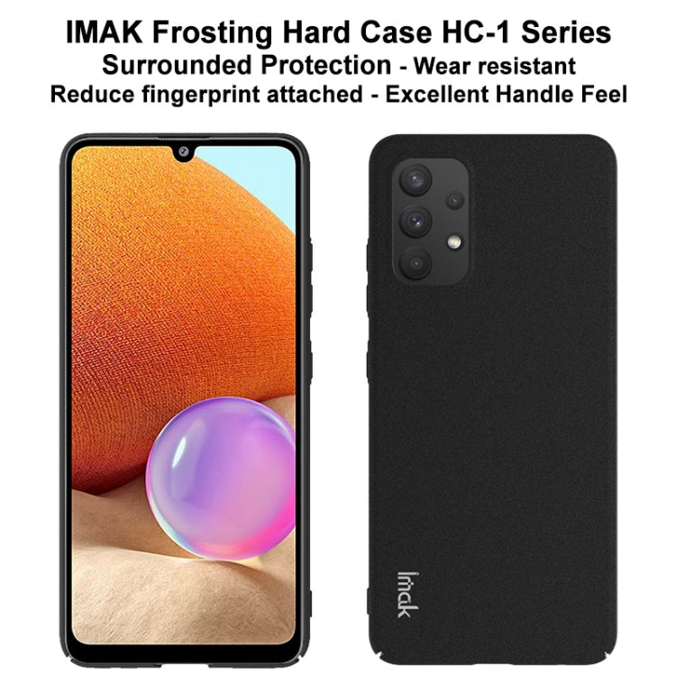 For Samsung Galaxy A32 4G EU Version IMAK HC-1 Series Frosted Hard Case(Black) - Galaxy Phone Cases by imak | Online Shopping UK | buy2fix