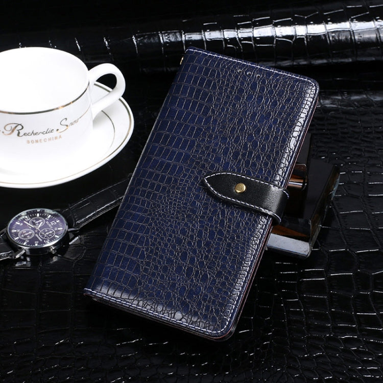 For Blackview A100 idewei Crocodile Texture Horizontal Flip Leather Case with Holder & Card Slots & Wallet(Dark Blue) - More Brand by idewei | Online Shopping UK | buy2fix