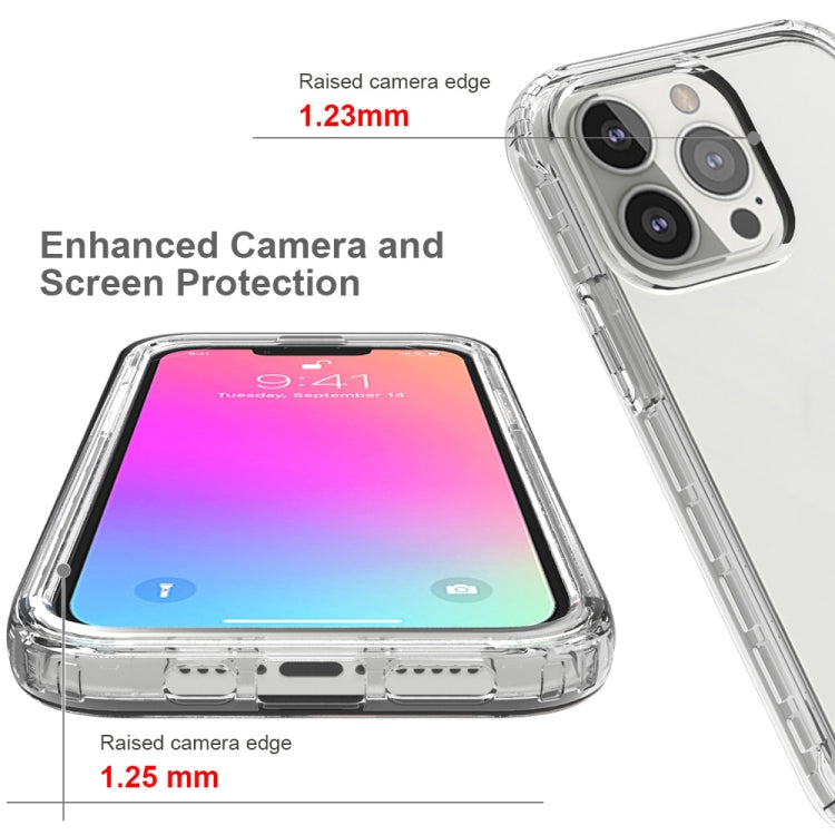 For iPhone 13 Shockproof High Transparency Two-color Gradual Change PC+TPU Candy Colors Protective Case(Transparent) - iPhone 13 Cases by buy2fix | Online Shopping UK | buy2fix