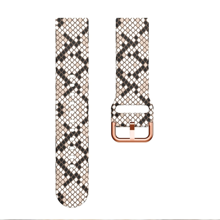 For Samsung Galaxy Watch 42mm Silicone Printing Watch Band(Snakeskin Texture) - Watch Bands by buy2fix | Online Shopping UK | buy2fix