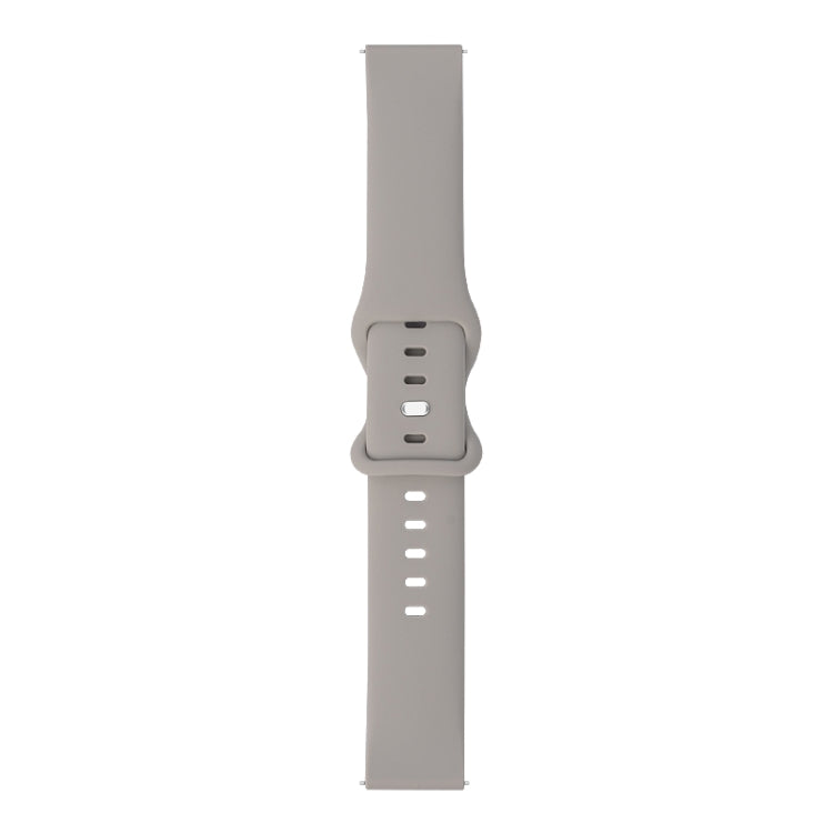 For Huawei Watch GT 2 42mm 8-buckle Silicone Watch Band(Grey) - Watch Bands by buy2fix | Online Shopping UK | buy2fix