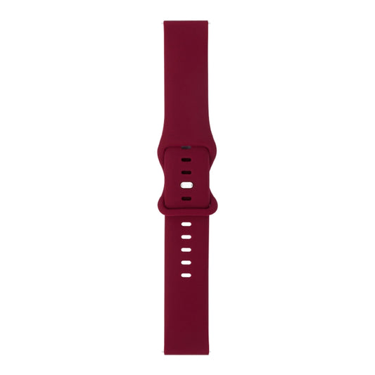 For Huawei Watch GT 2e 46mm 8-buckle Silicone Watch Band(Wine Red) - Watch Bands by buy2fix | Online Shopping UK | buy2fix