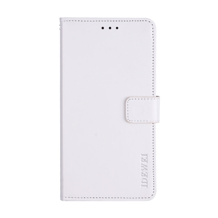 For Alcatel 1 2021 idewei Crazy Horse Texture Horizontal Flip Leather Case with Holder & Card Slots & Wallet(White) - More Brand by idewei | Online Shopping UK | buy2fix