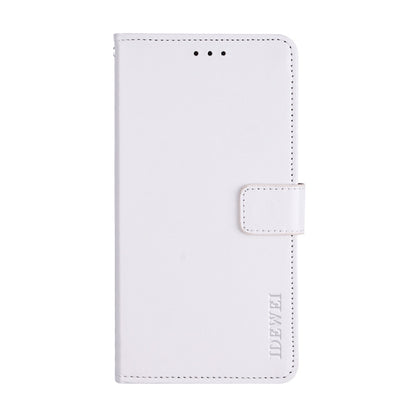 For Alcatel 1 2021 idewei Crazy Horse Texture Horizontal Flip Leather Case with Holder & Card Slots & Wallet(White) - More Brand by idewei | Online Shopping UK | buy2fix