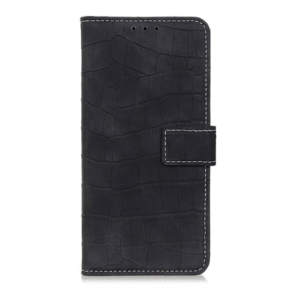 For OnePlus Nord 2 5G Magnetic Crocodile Texture Horizontal Flip Leather Case with Holder & Card Slots & Wallet(Black) - OnePlus Cases by buy2fix | Online Shopping UK | buy2fix