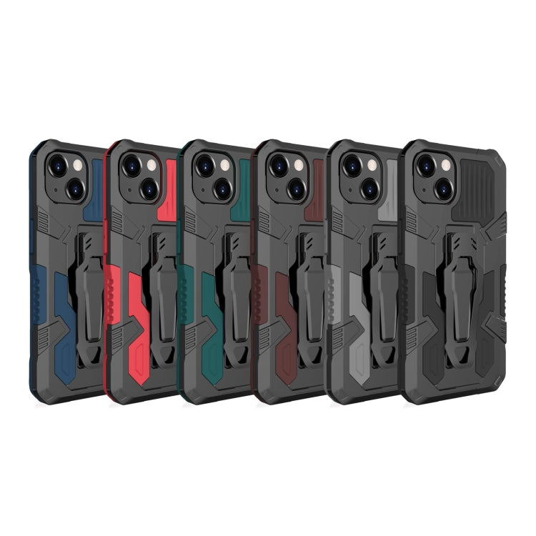 For iPhone 13 Machine Armor Warrior Shockproof PC + TPU Protective Case(Grey) - iPhone 13 Cases by buy2fix | Online Shopping UK | buy2fix