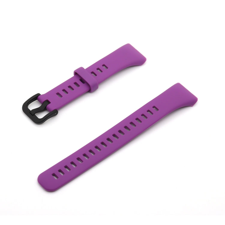 For Honor Band 6 Pure Color Silicone Watch Band(Purple) - Watch Bands by buy2fix | Online Shopping UK | buy2fix