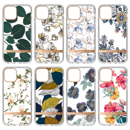 For iPhone 12 Pro Max High Translucent Electroplating Flower Pattern TPU + PC Shockproof Case(Ewha) - iPhone 12 Pro Max Cases by buy2fix | Online Shopping UK | buy2fix