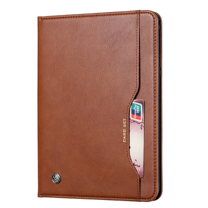 For Samsung Galaxy Tab A7 Lite Knead Skin Texture Horizontal Flip Leather Case with Photo Frame & Holder & Card Slots & Wallet(Brown) - Tab A7 Lite T220 / T225 by buy2fix | Online Shopping UK | buy2fix