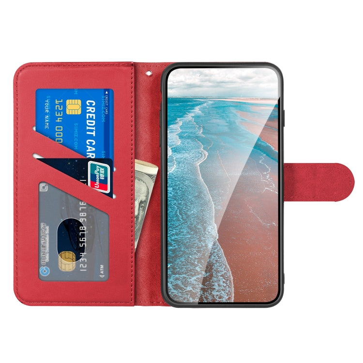 For Xiaomi Redmi 9A Sika Deer Embossing Pattern Horizontal Flip PU Leather Case with Holder & Card Slot & Wallet & Photo Frame(Red) - Xiaomi Cases by buy2fix | Online Shopping UK | buy2fix