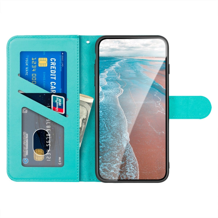 For Xiaomi Redmi 9T Sika Deer Embossing Pattern Horizontal Flip PU Leather Case with Holder & Card Slot & Wallet & Photo Frame(Green) - Xiaomi Cases by buy2fix | Online Shopping UK | buy2fix