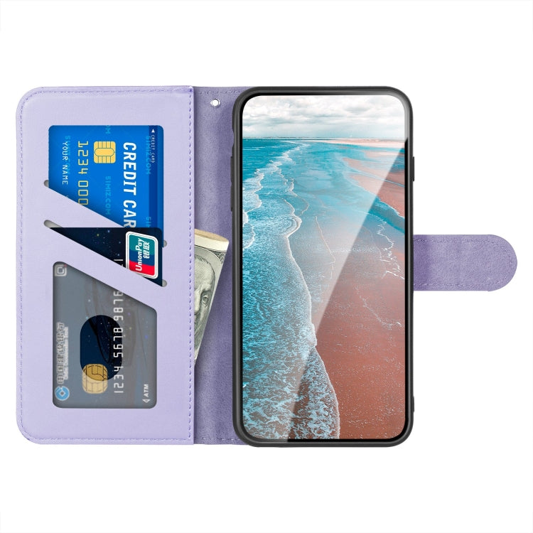 For Xiaomi Mi 11 Lite Sika Deer Embossing Pattern Horizontal Flip PU Leather Case with Holder & Card Slot & Wallet & Photo Frame(Purple) - Xiaomi Cases by buy2fix | Online Shopping UK | buy2fix