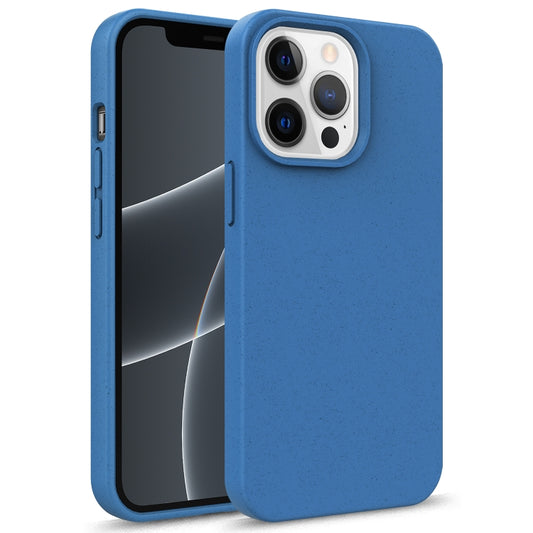 For iPhone 13 mini Starry Series Shockproof Straw Material + TPU Protective Case (Blue) - iPhone 13 mini Cases by buy2fix | Online Shopping UK | buy2fix