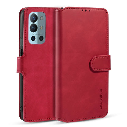 For OnePlus 9R DG.MING Retro Oil Side Horizontal Flip Leather Case with Holder & Card Slots & Wallet(Red) - OnePlus Cases by DG.MING | Online Shopping UK | buy2fix