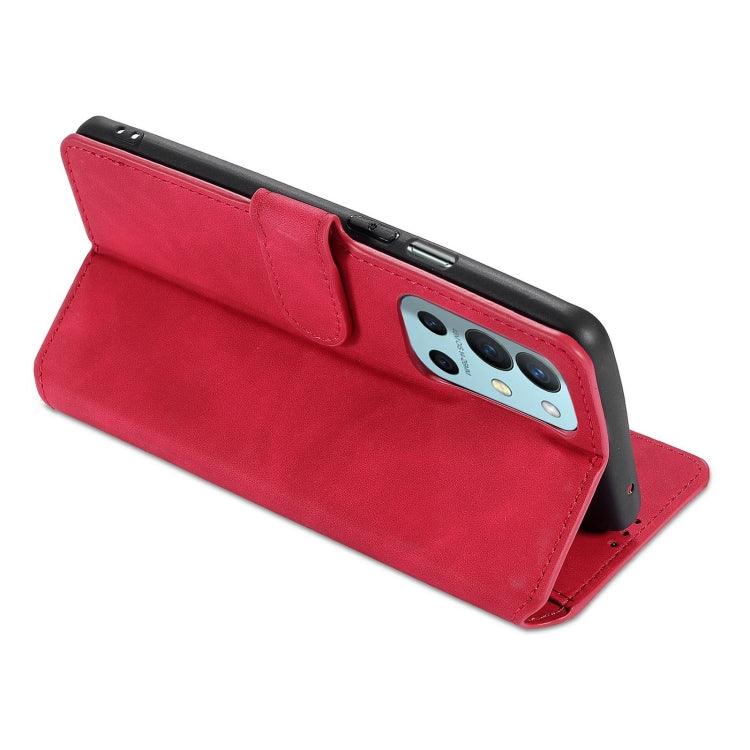 For OnePlus 9R DG.MING Retro Oil Side Horizontal Flip Leather Case with Holder & Card Slots & Wallet(Red) - OnePlus Cases by DG.MING | Online Shopping UK | buy2fix