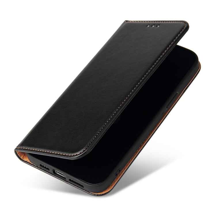 For iPhone 13 Pro Fierre Shann PU Leather Texture Horizontal Flip Leather Case with Holder & Card Slots & Wallet (Black) - iPhone 13 Pro Cases by FIERRE SHANN | Online Shopping UK | buy2fix