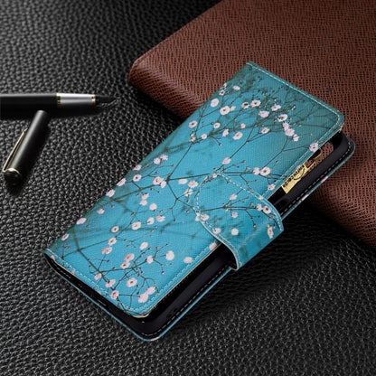 For OPPO A74 5G/A93 5G/A54 5G Colored Drawing Pattern Zipper Horizontal Flip Leather Case with Holder & Card Slots & Wallet(Plum Blossom) - OPPO Cases by buy2fix | Online Shopping UK | buy2fix