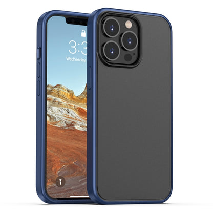 For iPhone 13 Pro Skin Feel Frosted PC + TPU Shockproof Case with Color Button (Blue) - iPhone 13 Pro Cases by buy2fix | Online Shopping UK | buy2fix