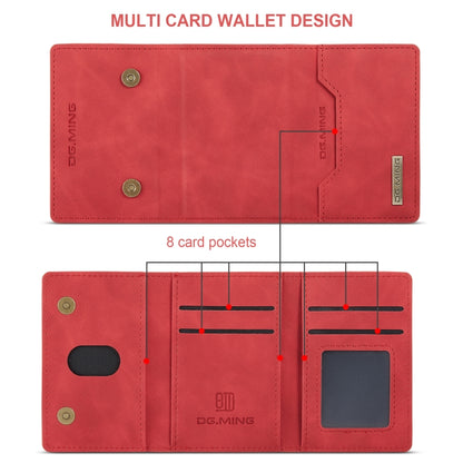 For Samsung Galaxy S20+ DG.MING M2 Series 3-Fold Multi Card Bag Back Cover Shockproof Case with Wallet & Holder Function(Red) - Galaxy Phone Cases by DG.MING | Online Shopping UK | buy2fix