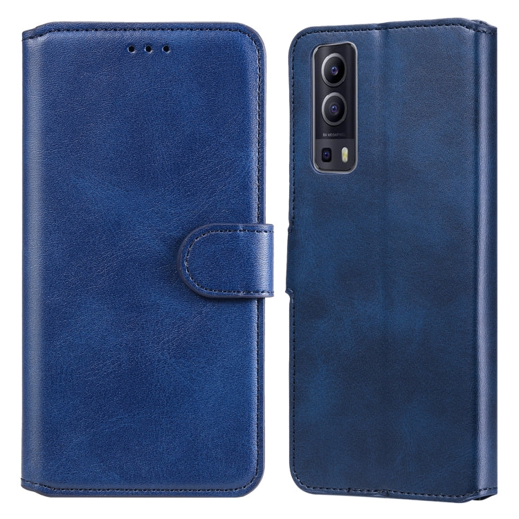 Classic Calf Texture PU + TPU Horizontal Flip Leather Case with Holder & Card Slots & Wallet For vivo Y72 5G(Blue) - vivo Cases by buy2fix | Online Shopping UK | buy2fix