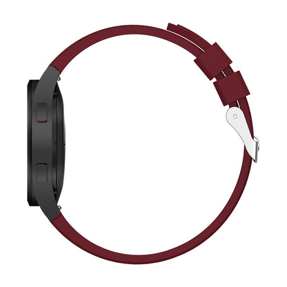 For Samsung Galaxy Watch4 Classic 42mm Silicone Watch Band(Wine Red) - Watch Bands by buy2fix | Online Shopping UK | buy2fix