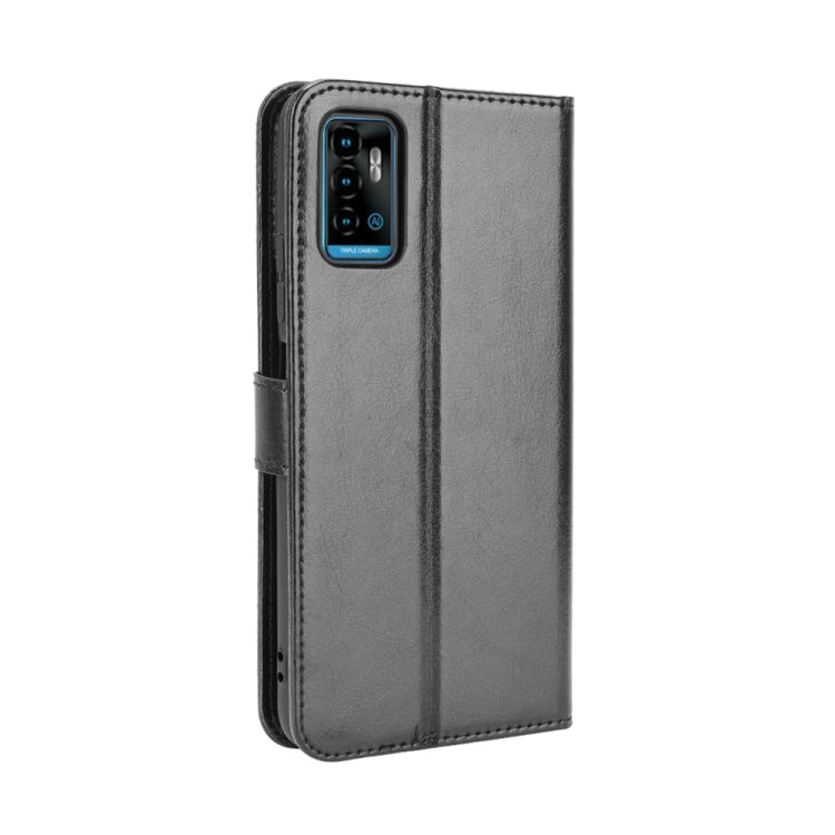 For ZTE Blade A71 Crazy Horse Texture Horizontal Flip Leather Case with Holder & Card Slots & Lanyard(Black) - ZTE Cases by buy2fix | Online Shopping UK | buy2fix