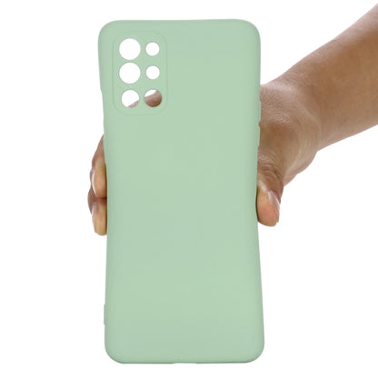 Pure Color Liquid Silicone Shockproof Full Coverage Case For OnePlus 9R(Green) - OnePlus Cases by buy2fix | Online Shopping UK | buy2fix