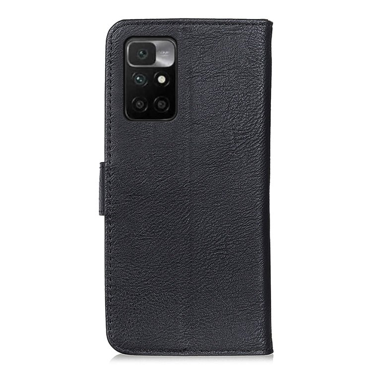 For Xiaomi Redmi 10 / Redmi Note 11 4G KHAZNEH Cowhide Texture Horizontal Flip Leather Case with Holder & Card Slots & Wallet(Black) - Xiaomi Cases by buy2fix | Online Shopping UK | buy2fix