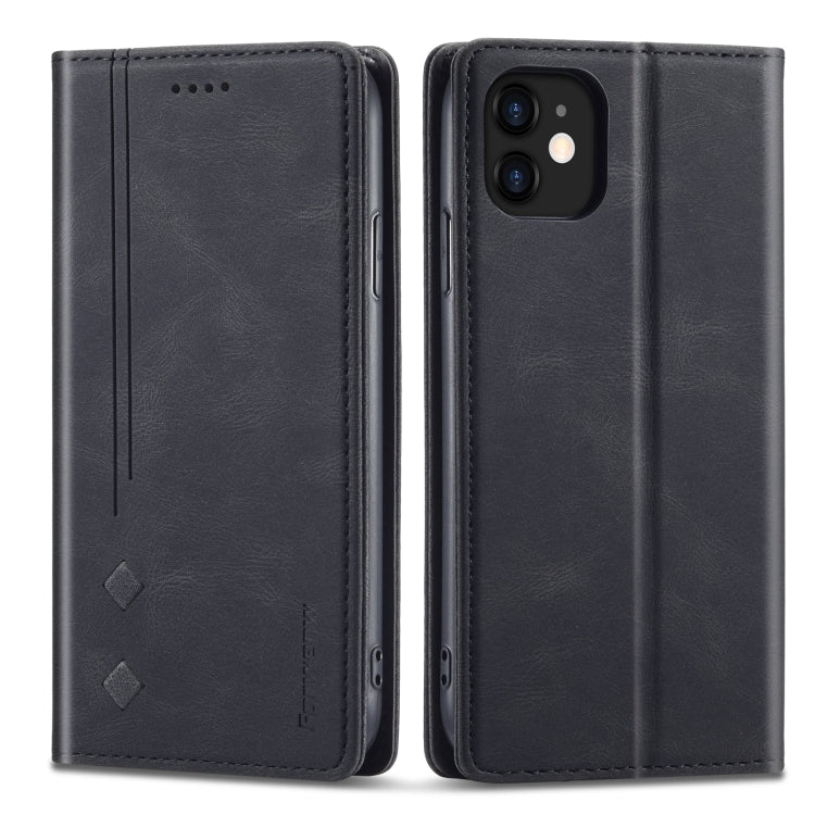 For iPhone 11 Forwenw F2 Series Magnetic Horizontal Flip Leather Case with Holder & Card Slots & Wallet (Black) - iPhone 11 Cases by Forwenw | Online Shopping UK | buy2fix