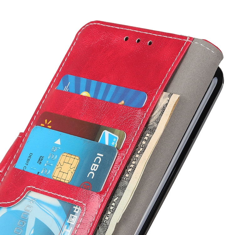 For Xiaomi Redmi 10 / Redmi Note 11 4G Retro Crazy Horse Texture Horizontal Flip Leather Case with Holder & Card Slots & Photo Frame & Wallet(Red) - Xiaomi Cases by buy2fix | Online Shopping UK | buy2fix