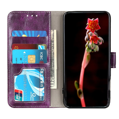 For Xiaomi Redmi 10 / Redmi Note 11 4G Retro Crazy Horse Texture Horizontal Flip Leather Case with Holder & Card Slots & Photo Frame & Wallet(Purple) - Xiaomi Cases by buy2fix | Online Shopping UK | buy2fix