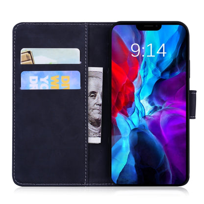 For iPhone 13 mini Skin Feel Pure Color Horizontal Flip Leather Case with Holder & Card Slots & Wallet (Black) - iPhone 13 mini Cases by buy2fix | Online Shopping UK | buy2fix