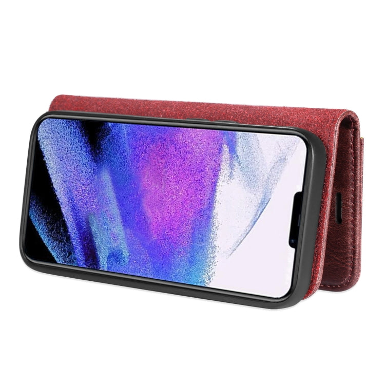 For iPhone 13 Pro DG.MING Crazy Horse Texture Flip Detachable Magnetic Leather Case with Holder & Card Slots & Wallet (Red) - iPhone 13 Pro Cases by DG.MING | Online Shopping UK | buy2fix