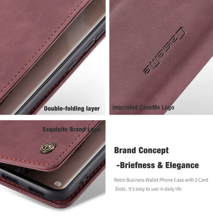 CaseMe 013 Multifunctional Horizontal Flip Leather Case with Holder & Card Slot & Wallet For Huawei P50 Pro(Wine Red) - Huawei Cases by CaseMe | Online Shopping UK | buy2fix