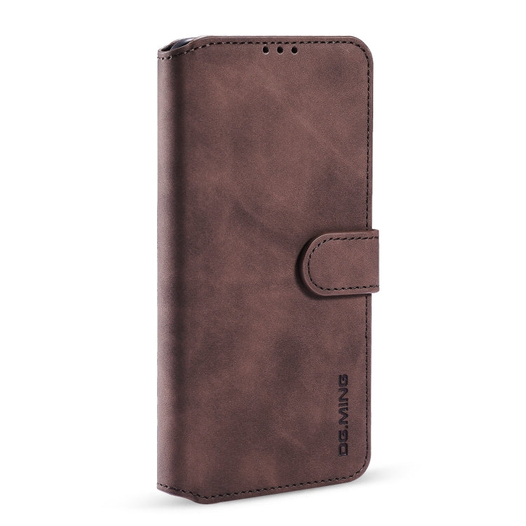 For iPhone 13 Pro DG.MING Retro Oil Side Horizontal Flip Leather Case with Holder & Card Slots & Wallet (Coffee) - iPhone 13 Pro Cases by DG.MING | Online Shopping UK | buy2fix