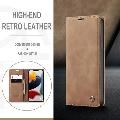 For iPhone 13 Pro Max CaseMe-013 Multifunctional Retro Frosted Horizontal Flip Leather Case with Card Slot & Holder & Wallet (Brown) - iPhone 13 Pro Max Cases by CaseMe | Online Shopping UK | buy2fix