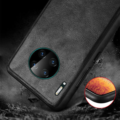 For Huawei Mate 30 Pro SULADA Shockproof TPU + Handmade Leather Protective Case(Black) - Huawei Cases by SULADA | Online Shopping UK | buy2fix